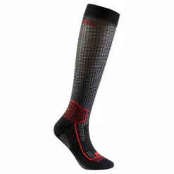 Calza Leggera Sixs LONG V3 al ginocchio Nero Rosso