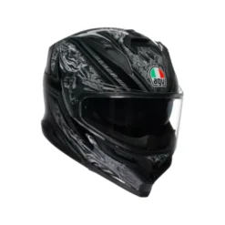 Casco AGV K7 Damascus nero argento