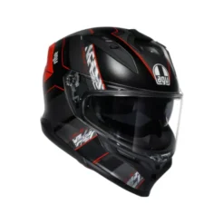 Casco AGV K7 Kyber nero opaco rosso