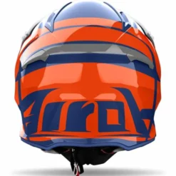Casco Airoh Aviator Ace 2 Engine Blu Arancio Grigio