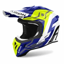 Casco Airoh Aviator Ace 2 Ground Giallo Blu