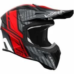 Casco Airoh Aviator Ace 2 Proud Rosso Grigio Nero Opaco