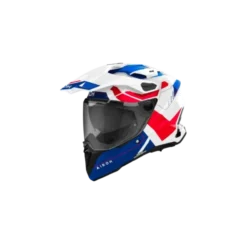 Casco Airoh Commander2 Reveal Bianco Blu Rosso