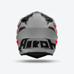 Casco Airoh Commander2 Reveal Grigio Opaco Rosso Fluo