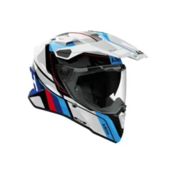 Casco Airoh Commander2 Skip Bianco Blu Rosso