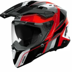 Casco Airoh Commander2 Skip Nero Bianco Rosso