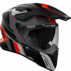 Casco Airoh Commander2 Skip Nero Opaco Arancio