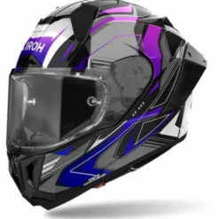 Casco Airoh GP 800 Must Blu Viola Nero Gloss