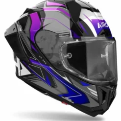 Casco Airoh GP 800 Must Blu Viola Nero Gloss
