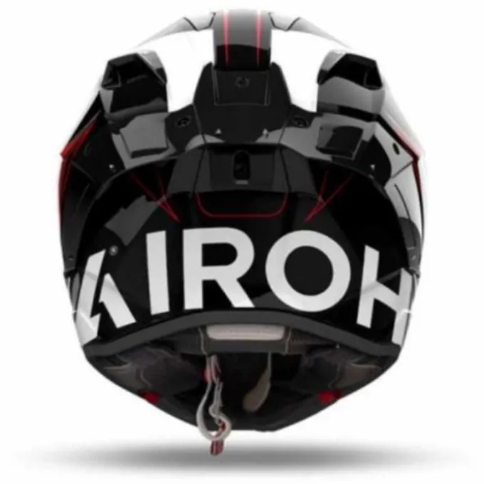 Casco Airoh GP 800 Must Rosso Nero Bianco Gloss