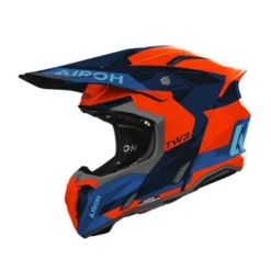 Casco Airoh Twist 3 Fancy Arancio Blu Opaco