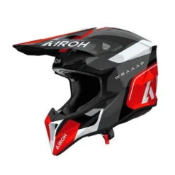 Casco Airoh Wraaap 06 Conquer Grigio Rosso