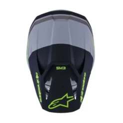 Casco Alpinestars SM3 Radium ECE06 Grigio Opaco Giallo