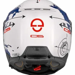 Casco C5 Globe Blu Bianco