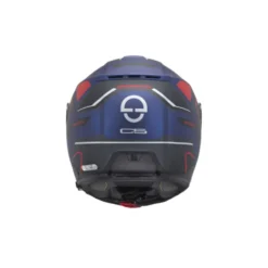 Casco C5 Omega Blu Opaco Rosso