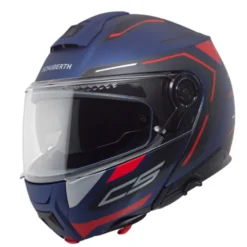 Casco C5 Omega Blu Opaco Rosso