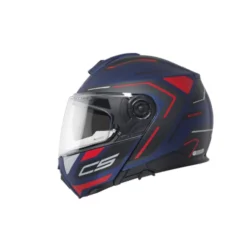 Casco C5 Omega Blu Opaco Rosso