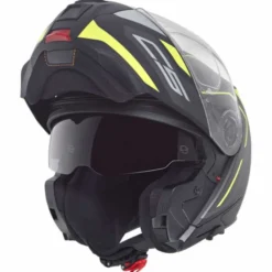 Casco C5 Omega Nero Opaco Giallo