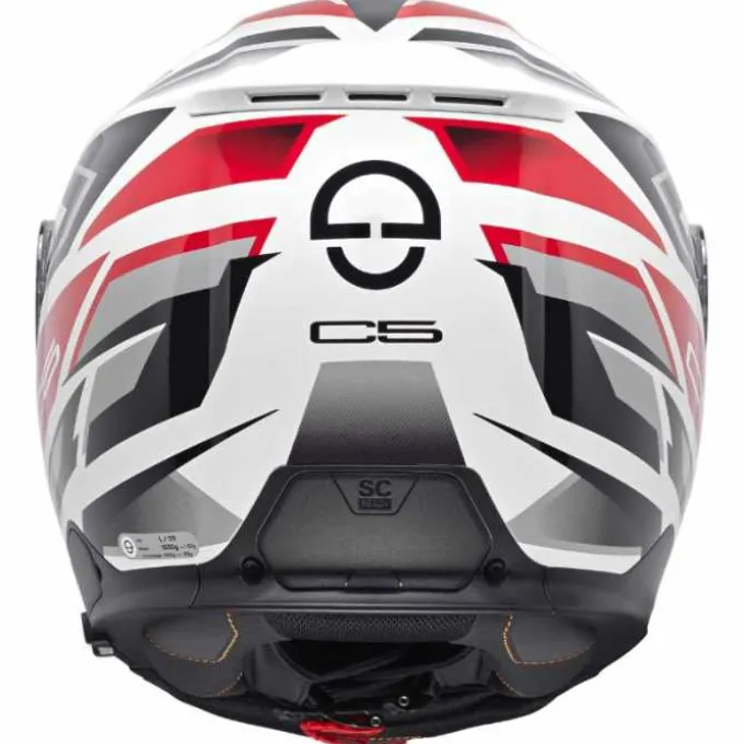 Casco C5 Zenith Bianco Rosso
