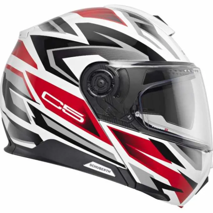 Casco C5 Zenith Bianco Rosso
