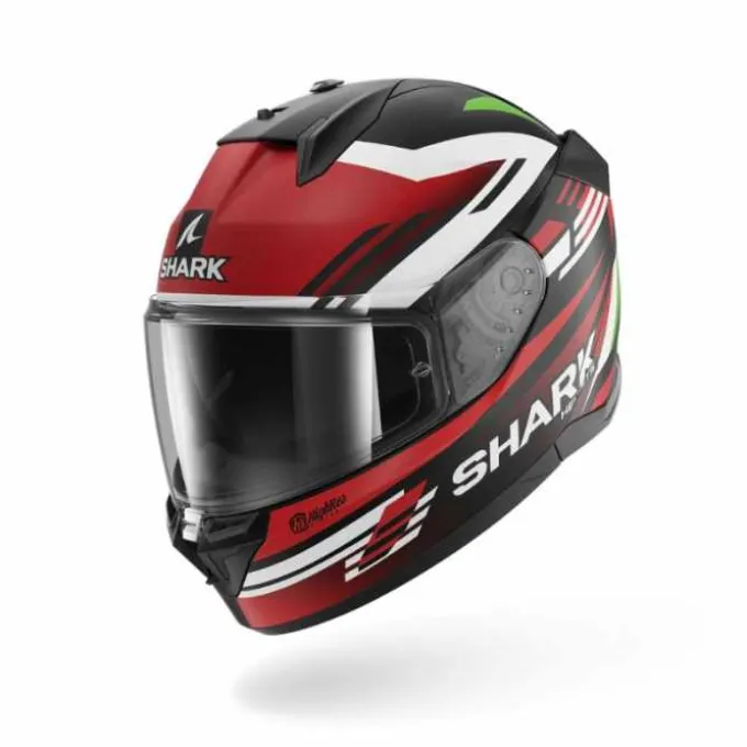 Casco D-Skwal 3 First Lap Nero Rosso Verde Opaco