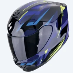 Casco Exo 391 Aaxo Nero Blu Giallo