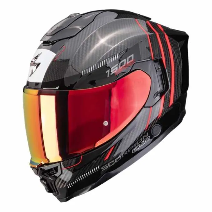 Casco Exo-1500 Air Zity Carbonio Rosso Bianco