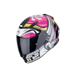 Casco Exo 491 Pirate rosa nero bianco
