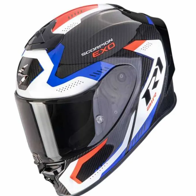 Casco Exo R1 Evo Carbon Air Propel Nero Bianco Blu Rosso