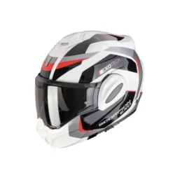 Casco Exo Tech Evo Pro Acuti Bianco Rosso Grigio