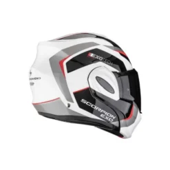 Casco Exo Tech Evo Pro Acuti Bianco Rosso Grigio