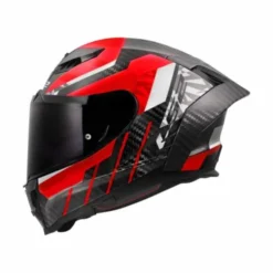 Casco FF807 Dragon Trax Carbon rosso nero