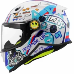 Casco FF812 Kid Next Level Bianco Azzurro