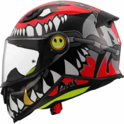 Casco FF812 Kid Punk Rosso