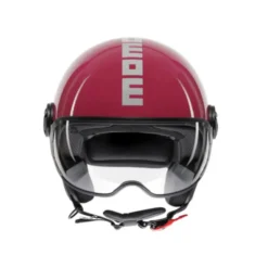 Casco Fighter Classic 06 Fuxia bianco