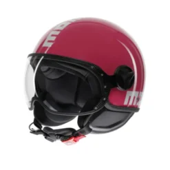 Casco Fighter Classic 06 Fuxia bianco