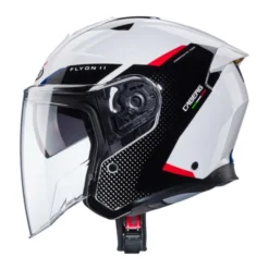 Casco Flyon II Boss Bianco Rosso Blu