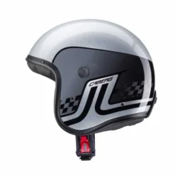 Casco Freeride Trophy Argento Grigio Nero