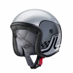 Casco Freeride Trophy Argento Grigio Nero