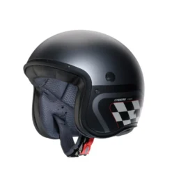 Casco Freeride X Daytona 09 grigio metallizzato nero bianco