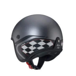 Casco Freeride X Daytona 09 grigio metallizzato nero bianco