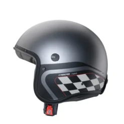 Casco Freeride X Daytona 09 grigio metallizzato nero bianco
