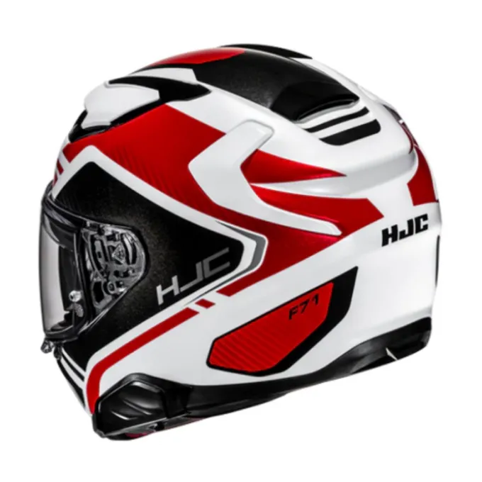 Casco F71 Tozz MC1 rosso bianco nero