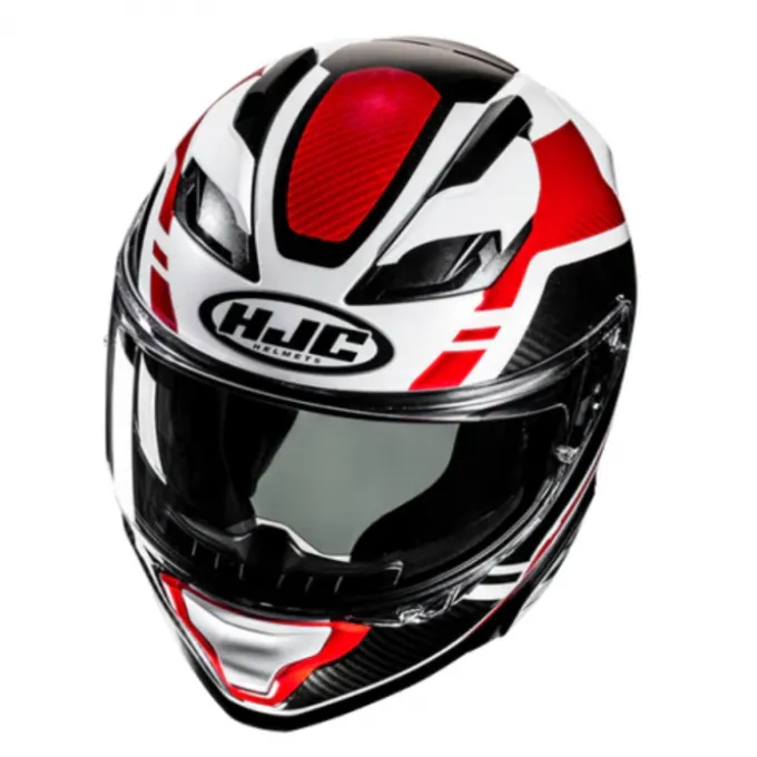 Casco F71 Tozz MC1 rosso bianco nero