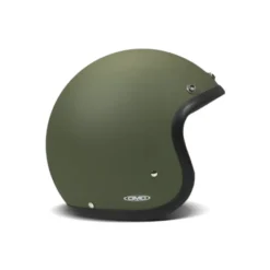Casco Jet Retro Verde Opaco