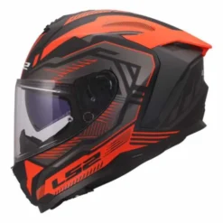 Casco LS2 FF817 Challenger II Dravix Nero Rosso Opaco