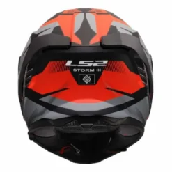 Casco LS2 FF818 Storm III Komai Nero Opaco Grigio Rosso