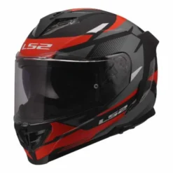 Casco LS2 FF818 Storm III Komai Nero Opaco Grigio Rosso