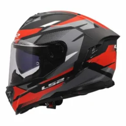 Casco LS2 FF818 Storm III Komai Nero Opaco Grigio Rosso