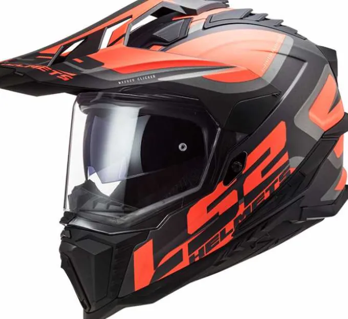 Casco LS2 MX701 Explorer Alter 06 Nero Arancio